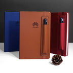 Custom Logo A5 leather pen sleeve notebook | Premium Corporate Gifts and Custom Gifts