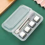 Custom Logo Stainless Steel Eco-friendly Ice Cube Set | Premium Corporate Gifts and Custom Gifts