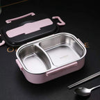 Custom Logo Textured Stainless Steel Bento Lunch Box | Premium Corporate Gifts and Custom Gifts