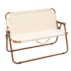 Custom Logo Outdoor Camping Travel Aluminum Alloy Double Folding Chair | Premium Corporate Gifts and Custom Gifts