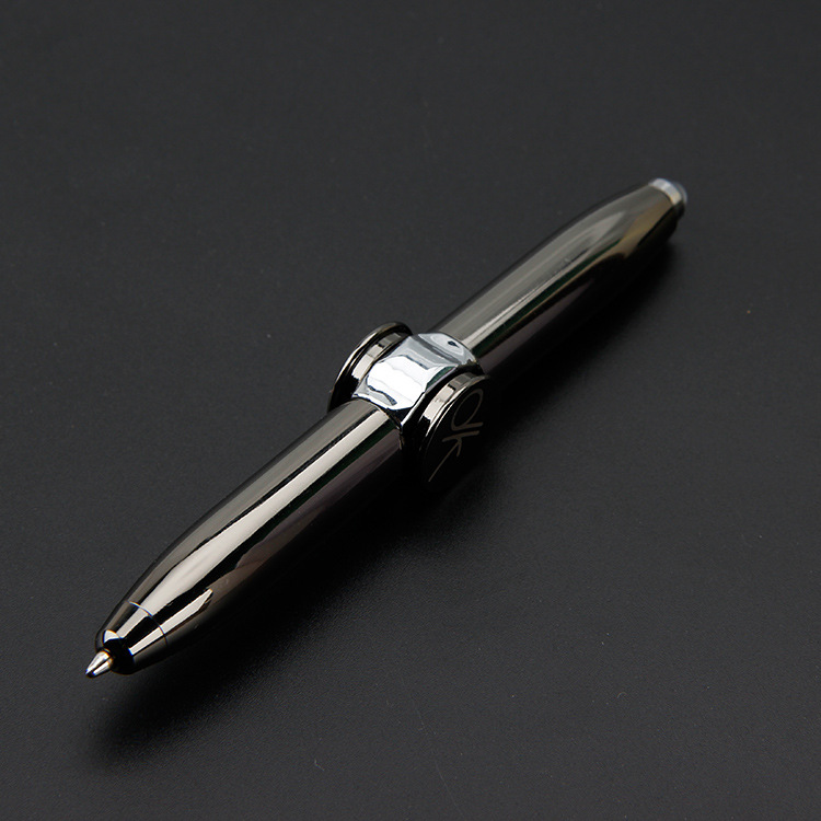 Custom Logo Fidget Spiral Turning Light Ballpoint Pen | Premium Corporate Gifts and Custom Gifts