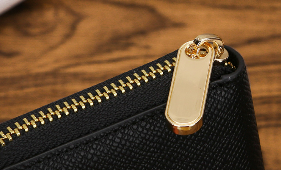 Custom Logo Textured zipper leather coin purse | Premium Corporate Gifts and Custom Gifts
