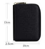 Custom Logo Textured zipper leather coin purse | Premium Corporate Gifts and Custom Gifts