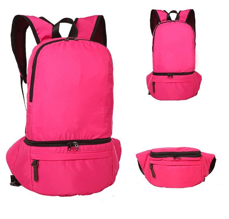 Custom Logo  Outdoor Water-repellent Backpack Folding Waist Bag | Premium Corporate Gifts and Custom Gifts