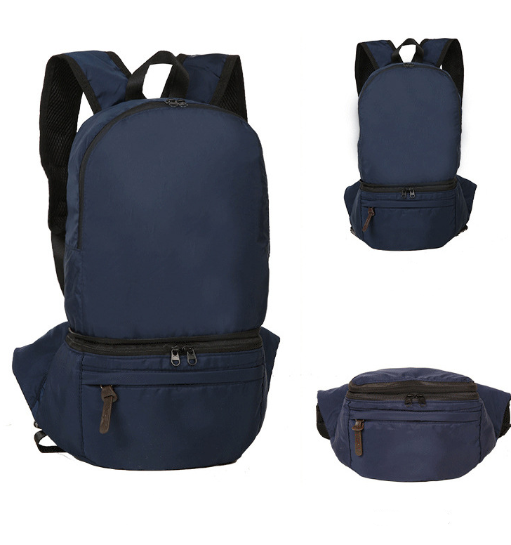 Custom Logo  Outdoor Water-repellent Backpack Folding Waist Bag | Premium Corporate Gifts and Custom Gifts