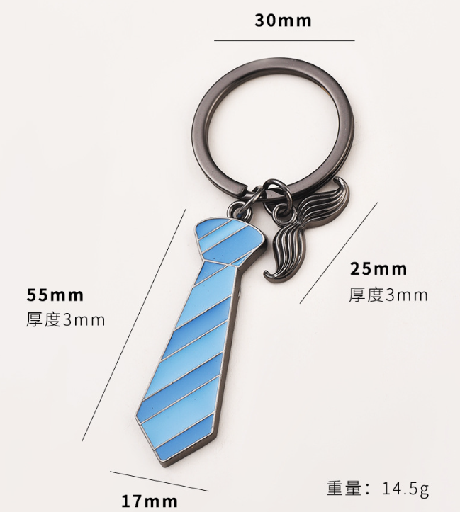 Custom Logo Tie-shaped metal keychain | Premium Corporate Gifts and Custom Gifts