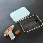 Custom Logo Wooden Rotating Flash Drive | Premium Corporate Gifts and Custom Gifts