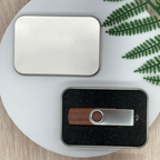Custom Logo Wooden Rotating Flash Drive | Premium Corporate Gifts and Custom Gifts