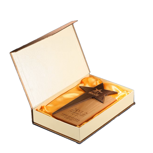Custom Logo Wooden Star Trophy | Premium Corporate Gifts and Custom Gifts