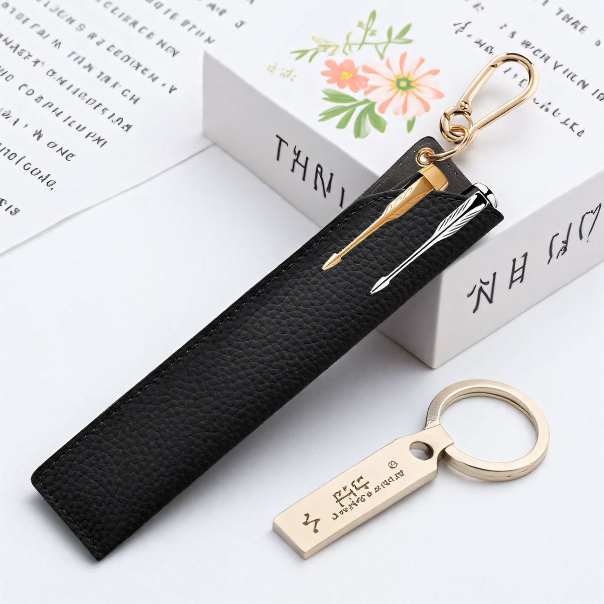 Custom Logo Leather Advertising Pen Portable Storage Bag | Premium Corporate Gifts and Custom Gifts