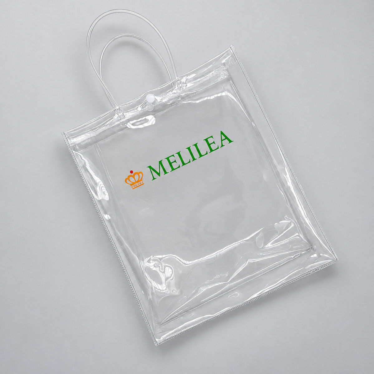 Full colour print on a clear PVC tote bag