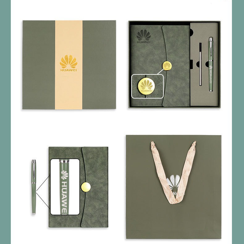 Custom Logo Round Buckle Notebook Advertising Pen Gift Box | Premium Corporate Gifts and Custom Gifts