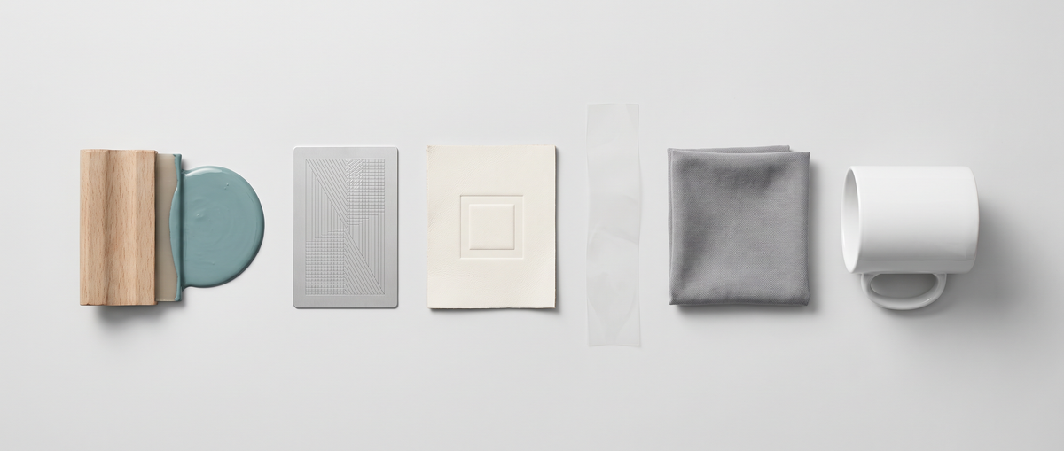 Branding tools flat lay