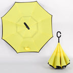 Custom Logo Rainbow Non-Dripping Reverse Umbrella | Premium Corporate Gifts and Custom Gifts