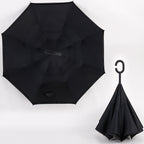 Custom Logo Rainbow Non-Dripping Reverse Umbrella | Premium Corporate Gifts and Custom Gifts