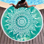 Custom Logo Bohemian Round Printed Beach Mat | Premium Corporate Gifts and Custom Gifts