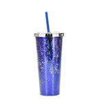 Custom Logo Shiny Sequin Straw Cup | Premium Corporate Gifts and Custom Gifts
