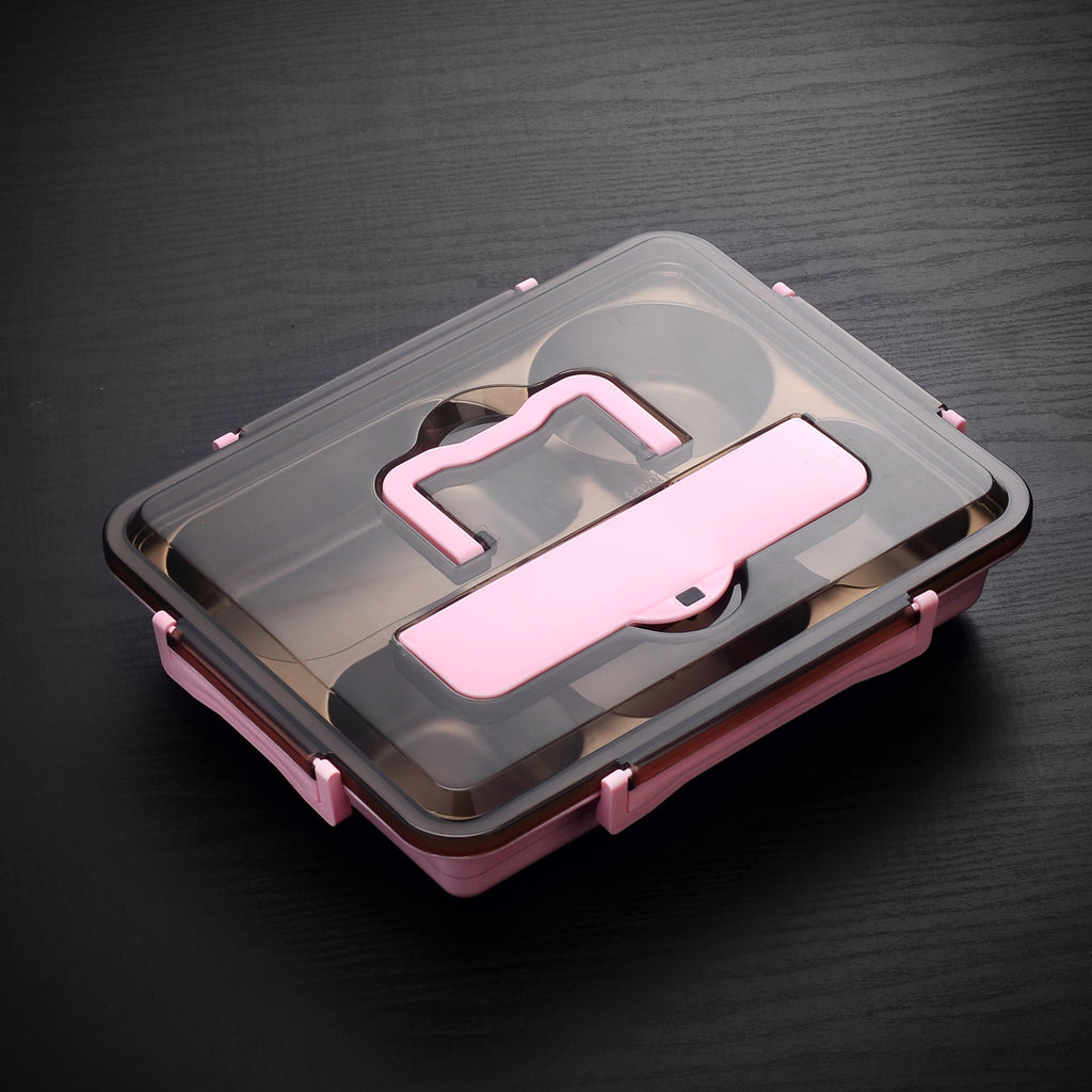 Custom Logo Stainless Steel Multi-Compartment Bento Box | Premium Corporate Gifts and Custom Gifts