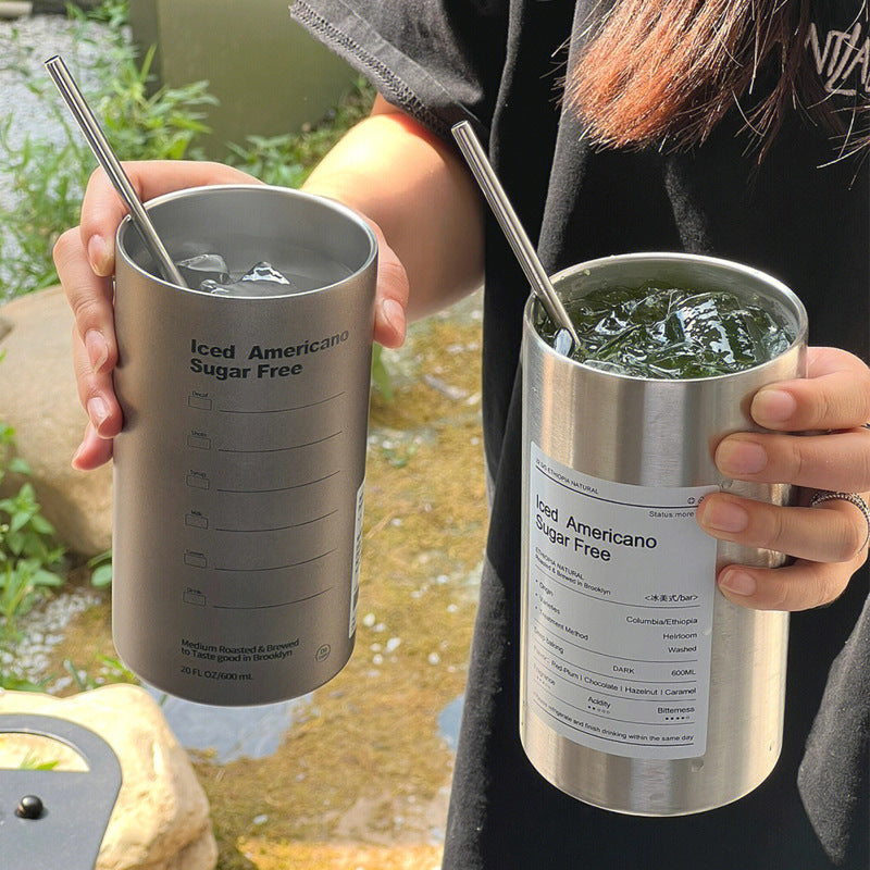 Custom Logo New double-walled stainless steel coffee cup | Premium Corporate Gifts and Custom Gifts