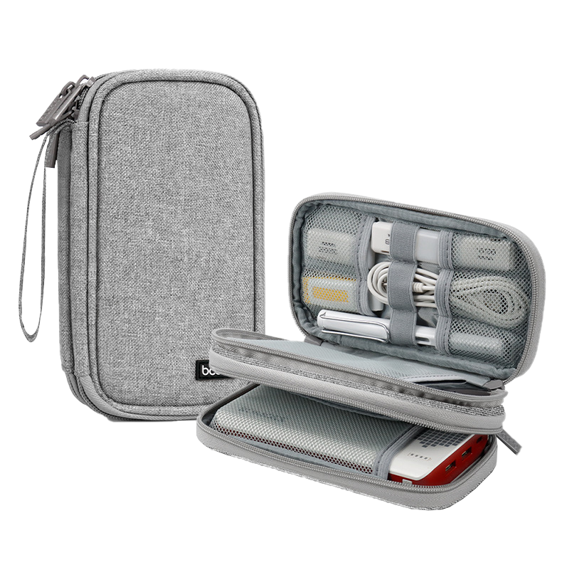 Custom Logo Double-layer charger storage bag | Premium Corporate Gifts and Custom Gifts
