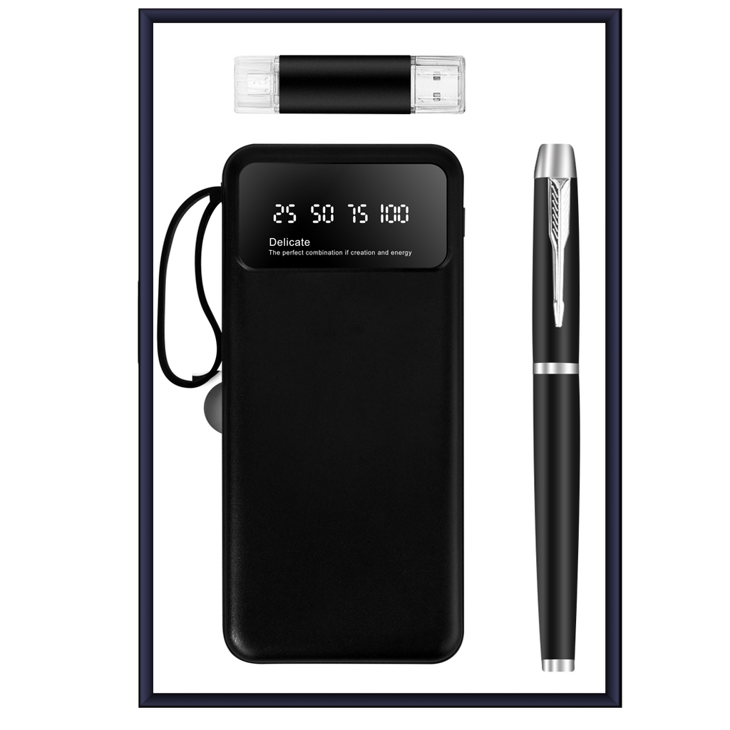 Custom Logo USB Power Bank Gift Box | Premium Corporate Gifts and Custom Gifts