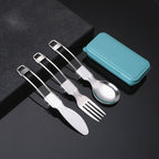 Custom Logo Eco-friendly Wheat Box Folding Stainless Steel Cutlery Cover | Premium Corporate Gifts and Custom Gifts