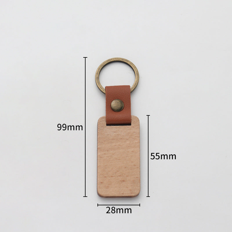 Custom Logo Vintage Wooden Keychain | Premium Corporate Gifts and Custom Gifts