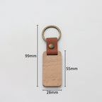 Custom Logo Vintage Wooden Keychain | Premium Corporate Gifts and Custom Gifts