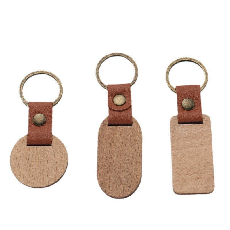 Custom Logo Vintage Wooden Keychain | Premium Corporate Gifts and Custom Gifts