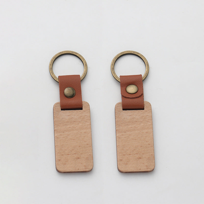 Custom Logo Vintage Wooden Keychain | Premium Corporate Gifts and Custom Gifts