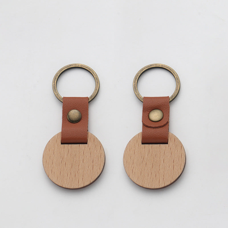 Custom Logo Vintage Wooden Keychain | Premium Corporate Gifts and Custom Gifts