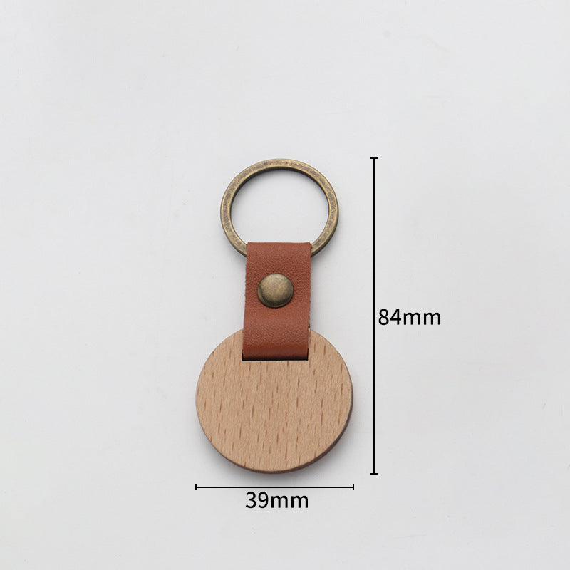 Custom Logo Vintage Wooden Keychain | Premium Corporate Gifts and Custom Gifts