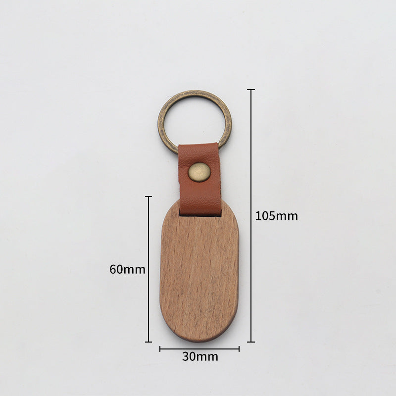 Custom Logo Vintage Wooden Keychain | Premium Corporate Gifts and Custom Gifts